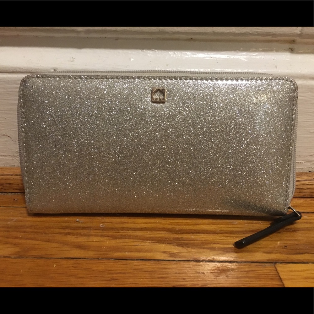 Kate Spade Silver Glitter Wallet